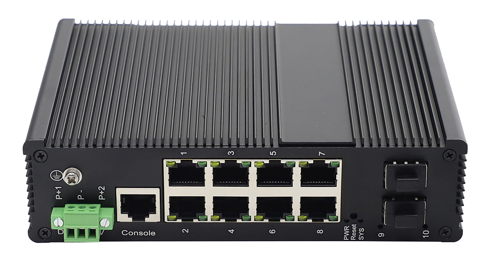 8 port managed industrial switch