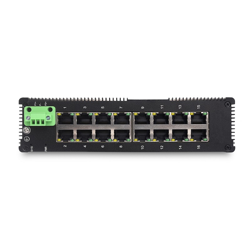 16 10/100/1000TX | Unmanaged Industrial Ethernet Switch JHA-IG016H Featured Image