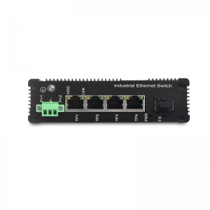 4 10/100/1000TX and 1 1000X SFP Slot | Unmanaged Industrial Ethernet Switch JHA-IGS14H