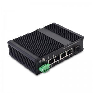4 10/100/1000TX and 1 1000X SFP Slot | Unmanaged Industrial Ethernet Switch JHA-IGS14H