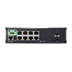 8 10/100/1000TX and 2 1000X SFP Slot | Managed Industrial Ethernet Switch JHA-MIGS28H