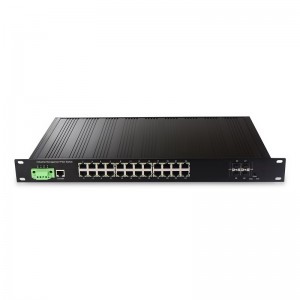 4*1000Base-X+24*10/100/1000M Base-T, Managed Industrial Ethernet Switch JHA-MIGS4024H